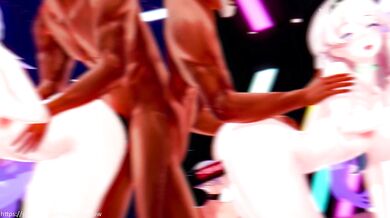 March Shadows group up in some wild sex while Caelus watches on, getting off to the action.