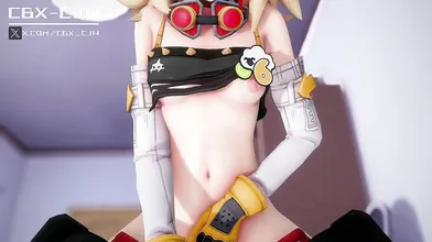 'Busty Blonde Babe on the Raceway: Lucy's Huge Tits Growing Bigger Thanks to Your Wheel?'