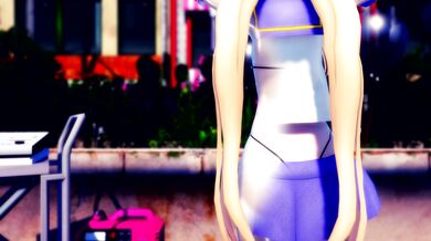 "Blowing Wind Bouncy Boobs - Hentai Rabbit Hole MMD R15 Hamstervish"