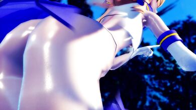 "Blowing Wind Bouncy Boobs - Hentai Rabbit Hole MMD R15 Hamstervish"
