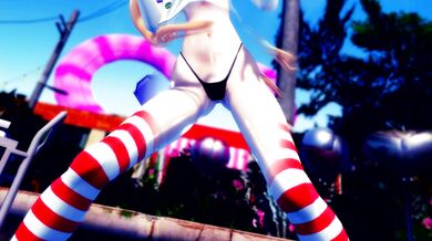 "Blowing Wind Bouncy Boobs - Hentai Rabbit Hole MMD R15 Hamstervish"