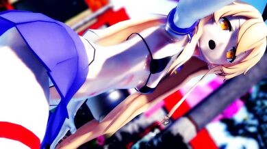 "Blowing Wind Bouncy Boobs - Hentai Rabbit Hole MMD R15 Hamstervish"