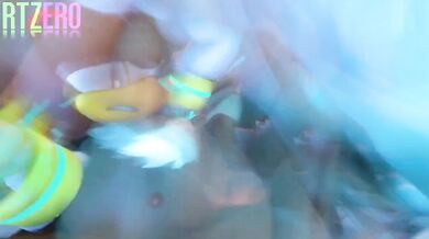 The shadow of a man with silver skin fucks his partner in the shadows, never revealing his true form until the end.