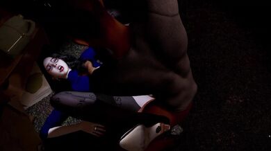 'Sneaky Boss and Naughty Secretary: Vampiress Fengying in Black Stockings'