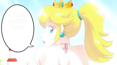 "Grab your dildos and enjoy the show, as these chicks get stuffed with peaches!"