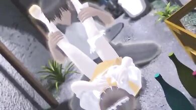 "A Hot Waitress at the Family Diner in the Back Alley"