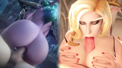 'Blo*od Elf vs Night Elf - The PMV World of Warcraft'