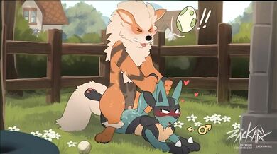 'Arcanine and Lucario Breeding Time! - An intense, erotic Hentai adventure of two powerful Pokemon'