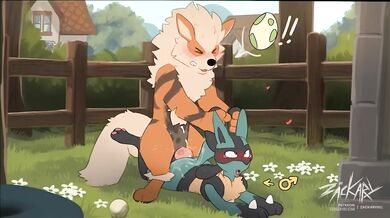 'Arcanine and Lucario Breeding Time! - An intense, erotic Hentai adventure of two powerful Pokemon'