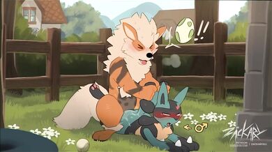 'Arcanine and Lucario Breeding Time! - An intense, erotic Hentai adventure of two powerful Pokemon'