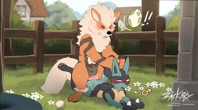 'Arcanine and Lucario Breeding Time! - An intense, erotic Hentai adventure of two powerful Pokemon'