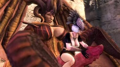 'Two-Headed Futanari Females by Coot27'