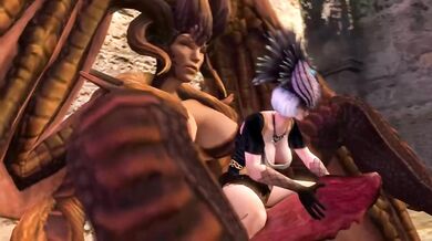 'Two-Headed Futanari Females by Coot27'