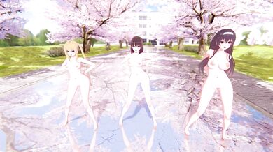 "Pantyhose Hentai Fuckfest with Sawamura Spencer, Kato Megumi and Kasumigaoka Utaha"