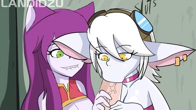 "The three yordles in the glory hole | LANDIZU"