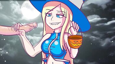 "Halloween Handjob: The Candy-Coated Temptress"