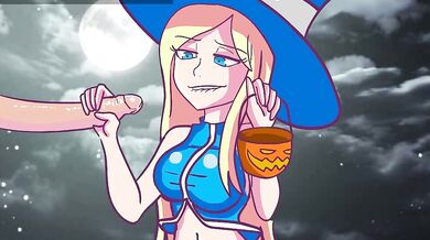"Halloween Handjob: The Candy-Coated Temptress"