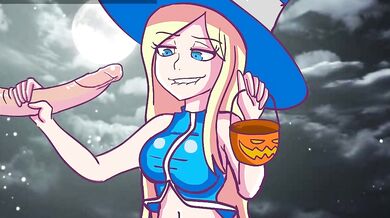 "Halloween Handjob: The Candy-Coated Temptress"