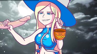 "Halloween Handjob: The Candy-Coated Temptress"