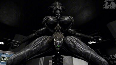 "Hentai Queen Niki3D Dominates the Huge Cock of Xeno in a Cumtainment Adventure"