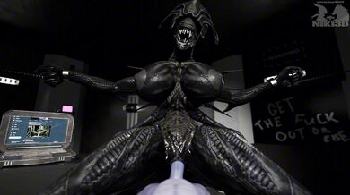 "Hentai Queen Niki3D Dominates the Huge Cock of Xeno in a Cumtainment Adventure"