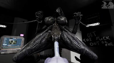 "Hentai Queen Niki3D Dominates the Huge Cock of Xeno in a Cumtainment Adventure"