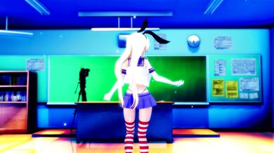 "Sailor Idol Shimakaze MMD R15 Hamselvish - The Sexy Sailor-themed Hentai Porn Adventure!"