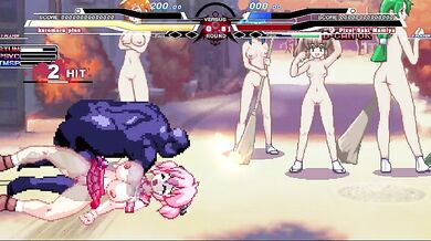 'Kuromaru's Fat Ass vs. Akiha, Saki and Eko'