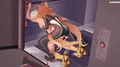 "The Futa and his Mom have Hot Sex in a Ghostly World - Genshin Impact"