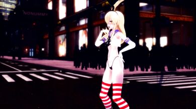 'Shimakaze, the Killer Lady in MMD R15 Hamselvish'