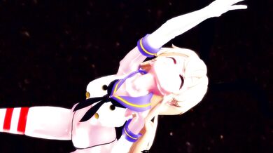 'Shimakaze, the Killer Lady in MMD R15 Hamselvish'