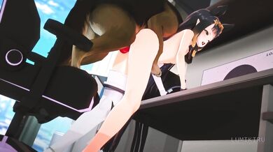 "Sexy MILF's Incredible Doggy Style with a Ninja Assassin!"