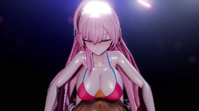 "Hanako's Double-Splashing Swimsuit Paizuri".