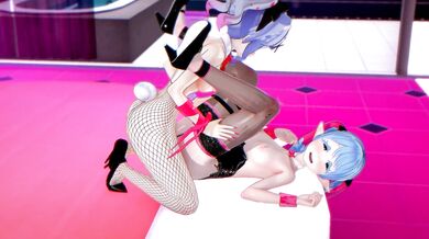 'Elise and Miku - Rabbit Hole Pure Pure Dance Sex'