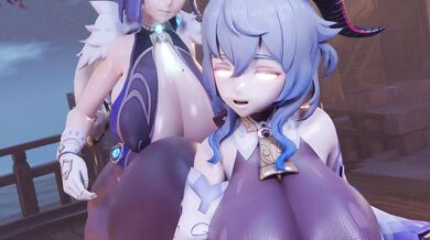 "Yelan and Ganyu, 3D Nut Holders!"