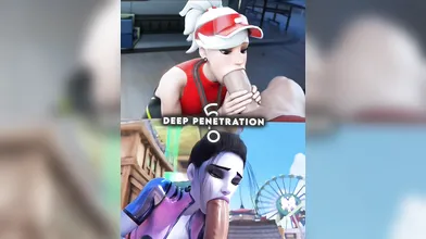Watch as Widowmaker uses her cold-hearted tactics to seduce Mercy and make her beg for more!
