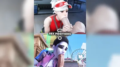 Watch as Widowmaker uses her cold-hearted tactics to seduce Mercy and make her beg for more!