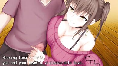 "The Sexy Princess Honey Trap Lana Gives a Clinging Handjob to the Prince"