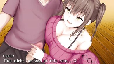 "The Sexy Princess Honey Trap Lana Gives a Clinging Handjob to the Prince"