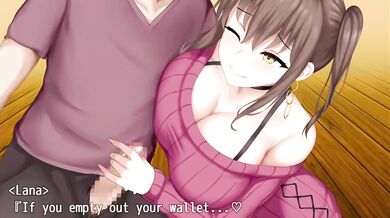 "The Sexy Princess Honey Trap Lana Gives a Clinging Handjob to the Prince"