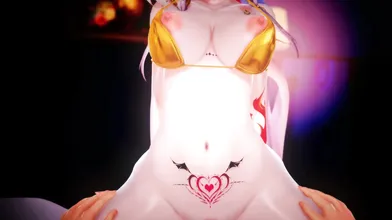 "Sexy Babe in a Beach Bikini with Tight Buttcheeks and Juicy Lips"
