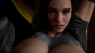 'Jill Valentine gets her massive boob sucked by a horny monster in this hot and steamy hentai video!'