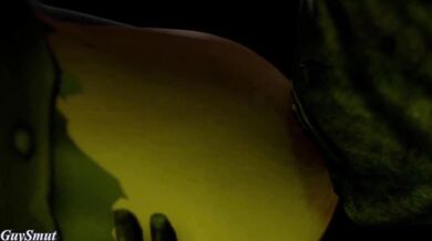 'Jill Valentine gets her massive boob sucked by a horny monster in this hot and steamy hentai video!'