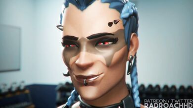 "Lifting Heavy Weights with Mei's Personal Trainer [RadRoachHD]"