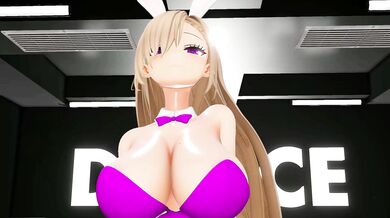 "A Blue Archive Adventure with Asuna and Bunny Girl - A Hentai Porn Video with Big Boobs, Dancing and MMD 3D."