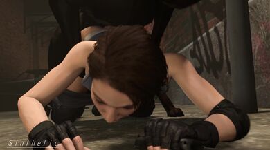 'Jill's raunchy encounter with a Zombie Dog (unedited) [Sinthetic R18]'