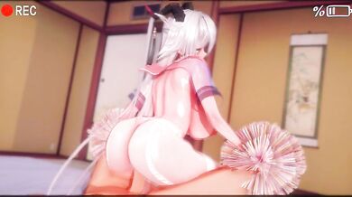 Rewritten as: "The Golden Dragon in Azur Lane, with Mingming as the center of attraction"