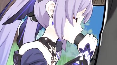 Candace and Keqing engage in hot, sweaty sex after meeting on a hiking trail.