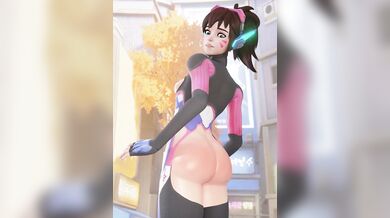 "D.Va: The Meeting of a Small Mech and a Massive Member - Bewyx"