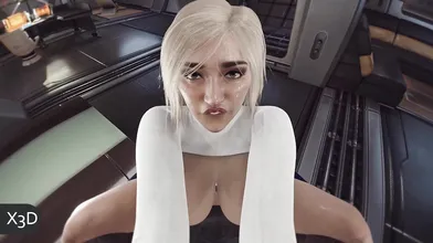 The League's Newest Member X3d 4K POV White Top (Edited NO Darkseid only Power Girl)